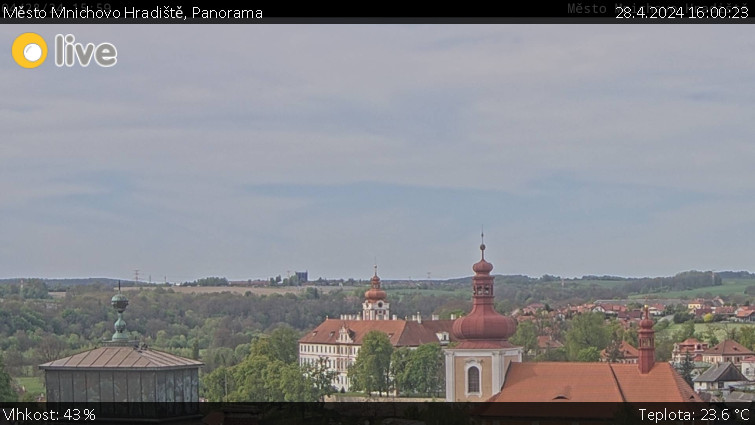 Město Mnichovo Hradiště - Panorama Mnichova Hradiště - 28.4.2024 v 16:00