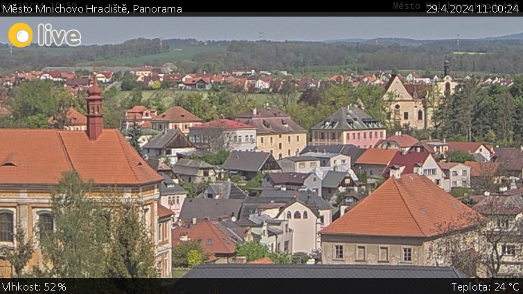 Město Mnichovo Hradiště - Panorama Mnichova Hradiště - 29.4.2024 v 11:00