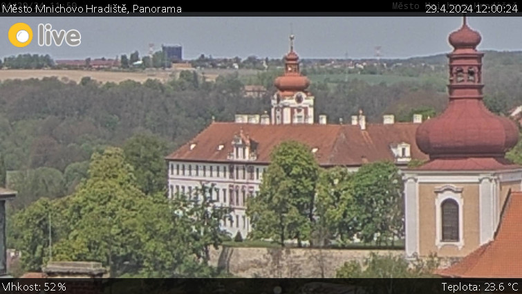Město Mnichovo Hradiště - Panorama Mnichova Hradiště - 29.4.2024 v 12:00