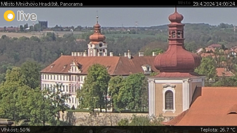 Město Mnichovo Hradiště - Panorama Mnichova Hradiště - 29.4.2024 v 14:00