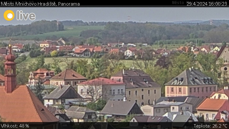 Město Mnichovo Hradiště - Panorama Mnichova Hradiště - 29.4.2024 v 16:00
