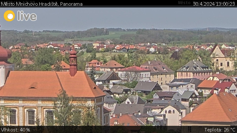 Město Mnichovo Hradiště - Panorama Mnichova Hradiště - 30.4.2024 v 13:00
