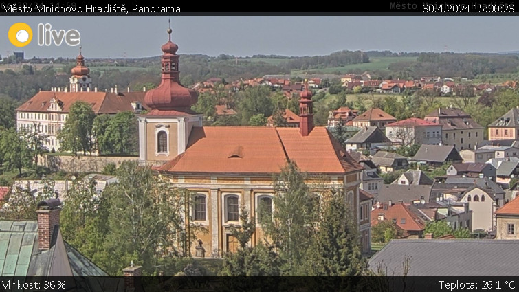 Město Mnichovo Hradiště - Panorama Mnichova Hradiště - 30.4.2024 v 15:00