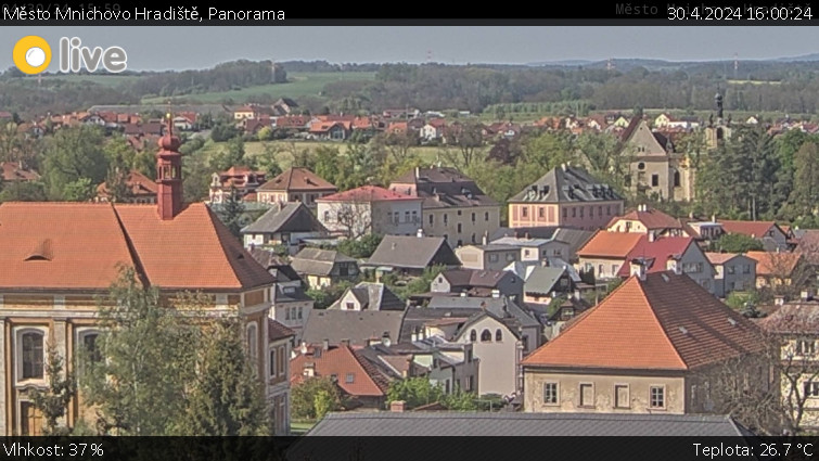 Město Mnichovo Hradiště - Panorama Mnichova Hradiště - 30.4.2024 v 16:00