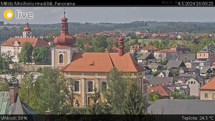 Město Mnichovo Hradiště - Panorama Mnichova Hradiště - 4.5.2024 v 16:00
