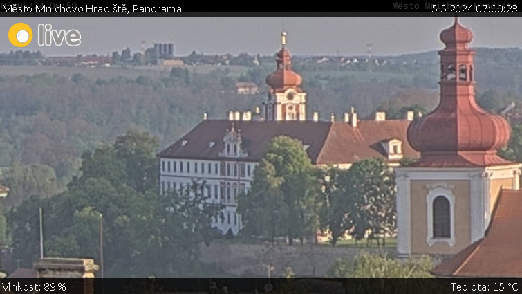 Město Mnichovo Hradiště - Panorama Mnichova Hradiště - 5.5.2024 v 07:00