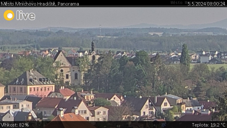Město Mnichovo Hradiště - Panorama Mnichova Hradiště - 5.5.2024 v 08:00