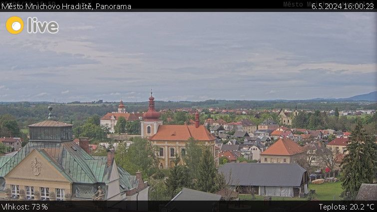 Město Mnichovo Hradiště - Panorama Mnichova Hradiště - 6.5.2024 v 16:00