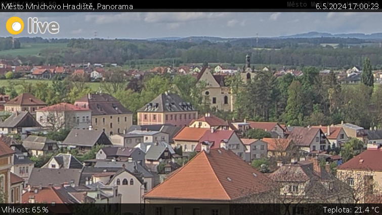 Město Mnichovo Hradiště - Panorama Mnichova Hradiště - 6.5.2024 v 17:00