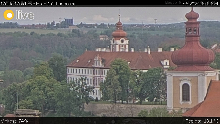 Město Mnichovo Hradiště - Panorama Mnichova Hradiště - 7.5.2024 v 09:00