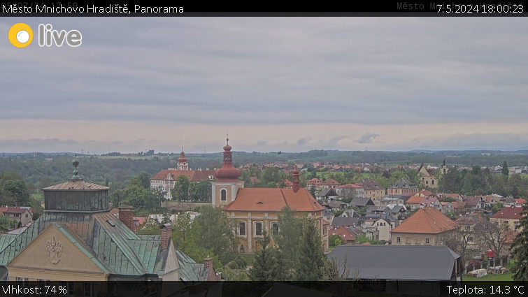 Město Mnichovo Hradiště - Panorama Mnichova Hradiště - 7.5.2024 v 18:00