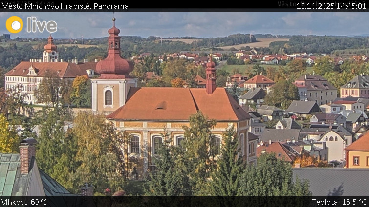 Město Mnichovo Hradiště - Panorama Mnichova Hradiště - 13.10.2025 v 14:45 Město Mnichovo Hradiště - Panorama Mnichova Hradiště - 13.10.2025 v 14:45