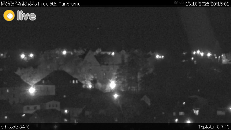 Město Mnichovo Hradiště - Panorama Mnichova Hradiště - 13.10.2025 v 20:15 Město Mnichovo Hradiště - Panorama Mnichova Hradiště - 13.10.2025 v 20:15