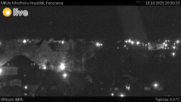 Město Mnichovo Hradiště - Panorama Mnichova Hradiště - 13.10.2025 v 20:30 Město Mnichovo Hradiště - Panorama Mnichova Hradiště - 13.10.2025 v 20:30