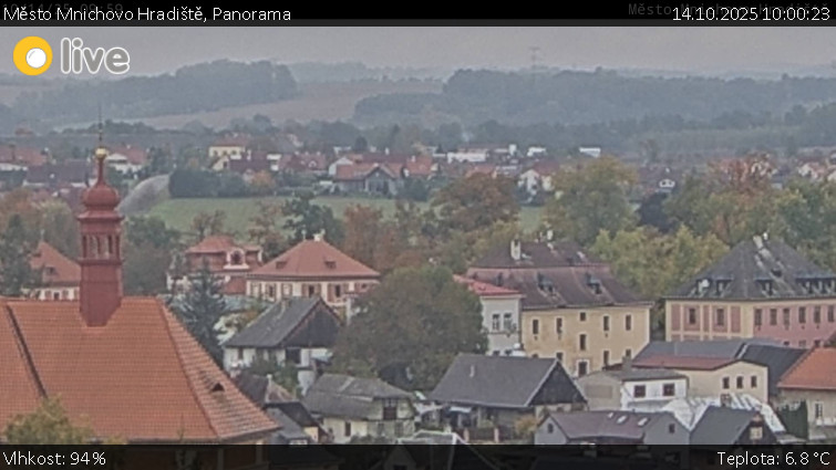 Město Mnichovo Hradiště - Panorama Mnichova Hradiště - 14.10.2025 v 10:00 Město Mnichovo Hradiště - Panorama Mnichova Hradiště - 14.10.2025 v 10:00