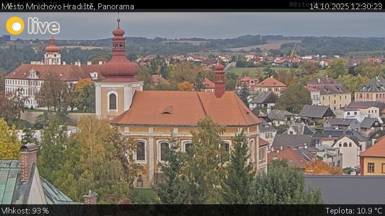 Město Mnichovo Hradiště - Panorama Mnichova Hradiště - 14.10.2025 v 12:30 Město Mnichovo Hradiště - Panorama Mnichova Hradiště - 14.10.2025 v 12:30