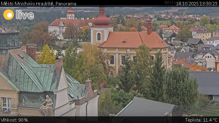 Město Mnichovo Hradiště - Panorama Mnichova Hradiště - 14.10.2025 v 13:30 Město Mnichovo Hradiště - Panorama Mnichova Hradiště - 14.10.2025 v 13:30