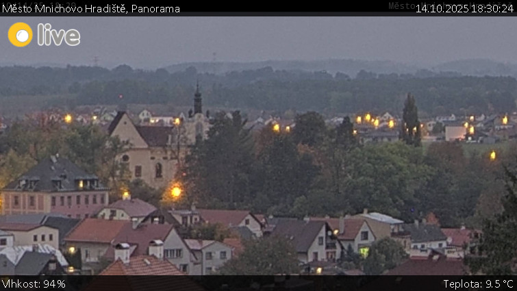 Město Mnichovo Hradiště - Panorama Mnichova Hradiště - 14.10.2025 v 18:30 Město Mnichovo Hradiště - Panorama Mnichova Hradiště - 14.10.2025 v 18:30