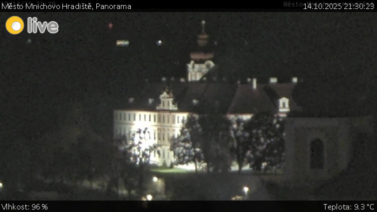 Město Mnichovo Hradiště - Panorama Mnichova Hradiště - 14.10.2025 v 21:30 Město Mnichovo Hradiště - Panorama Mnichova Hradiště - 14.10.2025 v 21:30