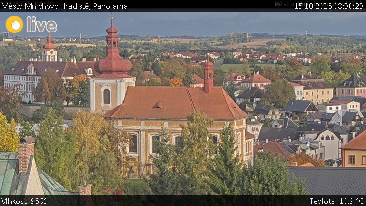 Město Mnichovo Hradiště - Panorama Mnichova Hradiště - 15.10.2025 v 08:30 Město Mnichovo Hradiště - Panorama Mnichova Hradiště - 15.10.2025 v 08:30