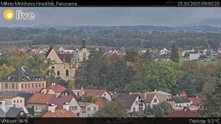 Město Mnichovo Hradiště - Panorama Mnichova Hradiště - 15.10.2025 v 09:00 Město Mnichovo Hradiště - Panorama Mnichova Hradiště - 15.10.2025 v 09:00