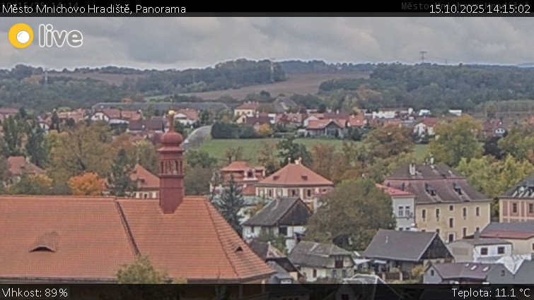 Město Mnichovo Hradiště - Panorama Mnichova Hradiště - 15.10.2025 v 14:15 Město Mnichovo Hradiště - Panorama Mnichova Hradiště - 15.10.2025 v 14:15