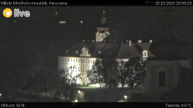 Město Mnichovo Hradiště - Panorama Mnichova Hradiště - 15.10.2025 v 20:30 Město Mnichovo Hradiště - Panorama Mnichova Hradiště - 15.10.2025 v 20:30