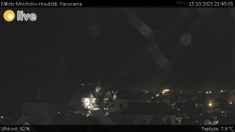 Město Mnichovo Hradiště - Panorama Mnichova Hradiště - 15.10.2025 v 21:45 Město Mnichovo Hradiště - Panorama Mnichova Hradiště - 15.10.2025 v 21:45
