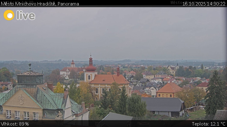 Město Mnichovo Hradiště - Panorama Mnichova Hradiště - 16.10.2025 v 14:30 Město Mnichovo Hradiště - Panorama Mnichova Hradiště - 16.10.2025 v 14:30
