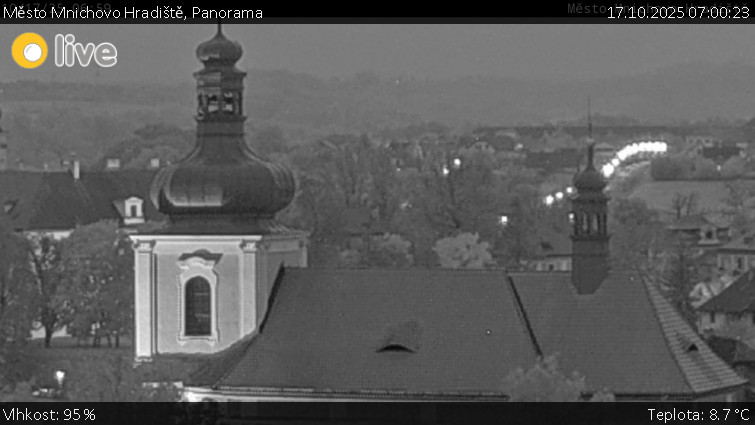 Město Mnichovo Hradiště - Panorama Mnichova Hradiště - 17.10.2025 v 07:00 Město Mnichovo Hradiště - Panorama Mnichova Hradiště - 17.10.2025 v 07:00