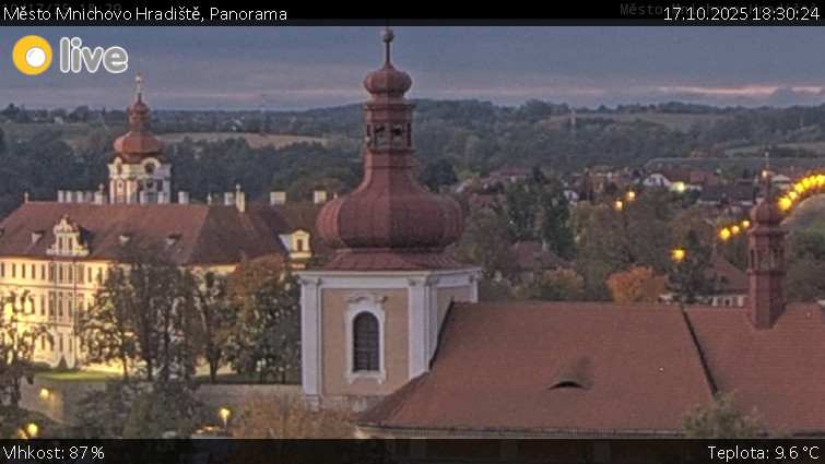 Město Mnichovo Hradiště - Panorama Mnichova Hradiště - 17.10.2025 v 18:30 Město Mnichovo Hradiště - Panorama Mnichova Hradiště - 17.10.2025 v 18:30
