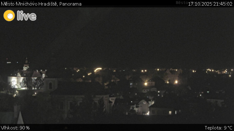 Město Mnichovo Hradiště - Panorama Mnichova Hradiště - 17.10.2025 v 21:45 Město Mnichovo Hradiště - Panorama Mnichova Hradiště - 17.10.2025 v 21:45