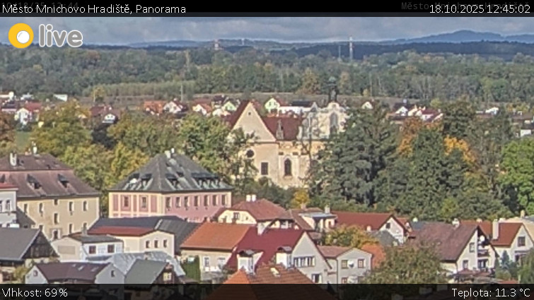 Město Mnichovo Hradiště - Panorama Mnichova Hradiště - 18.10.2025 v 12:45 Město Mnichovo Hradiště - Panorama Mnichova Hradiště - 18.10.2025 v 12:45