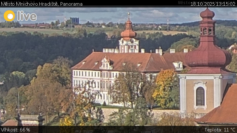 Město Mnichovo Hradiště - Panorama Mnichova Hradiště - 18.10.2025 v 13:15 Město Mnichovo Hradiště - Panorama Mnichova Hradiště - 18.10.2025 v 13:15