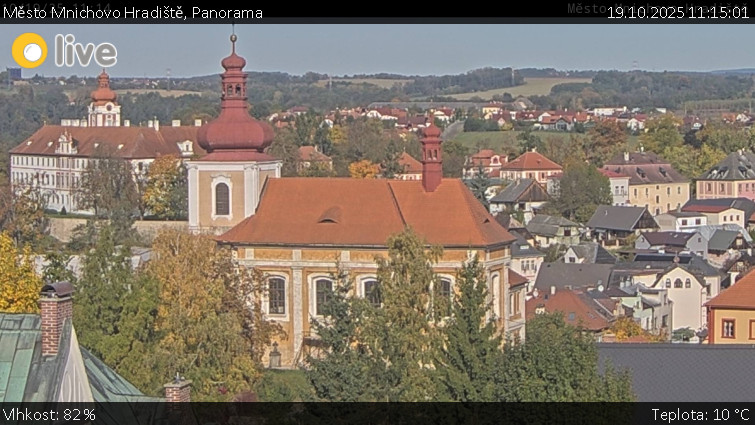 Město Mnichovo Hradiště - Panorama Mnichova Hradiště - 19.10.2025 v 11:15 Město Mnichovo Hradiště - Panorama Mnichova Hradiště - 19.10.2025 v 11:15