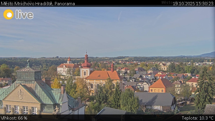 Město Mnichovo Hradiště - Panorama Mnichova Hradiště - 19.10.2025 v 15:30 Město Mnichovo Hradiště - Panorama Mnichova Hradiště - 19.10.2025 v 15:30