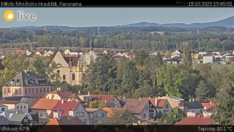 Město Mnichovo Hradiště - Panorama Mnichova Hradiště - 19.10.2025 v 15:45 Město Mnichovo Hradiště - Panorama Mnichova Hradiště - 19.10.2025 v 15:45