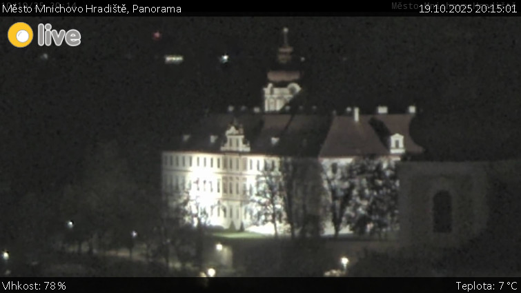 Město Mnichovo Hradiště - Panorama Mnichova Hradiště - 19.10.2025 v 20:15 Město Mnichovo Hradiště - Panorama Mnichova Hradiště - 19.10.2025 v 20:15