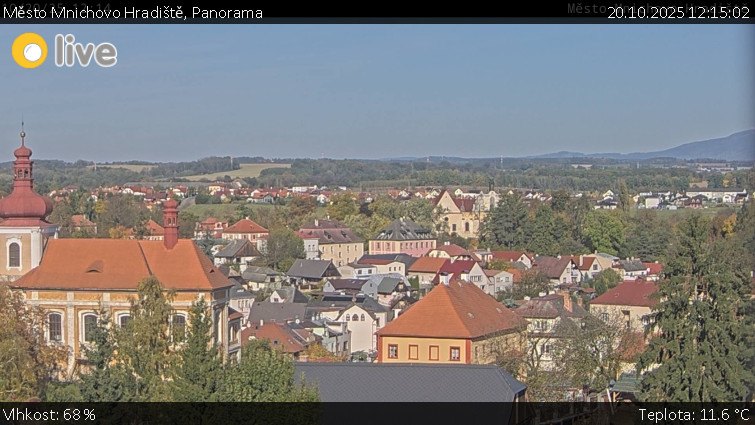 Město Mnichovo Hradiště - Panorama Mnichova Hradiště - 20.10.2025 v 12:15 Město Mnichovo Hradiště - Panorama Mnichova Hradiště - 20.10.2025 v 12:15