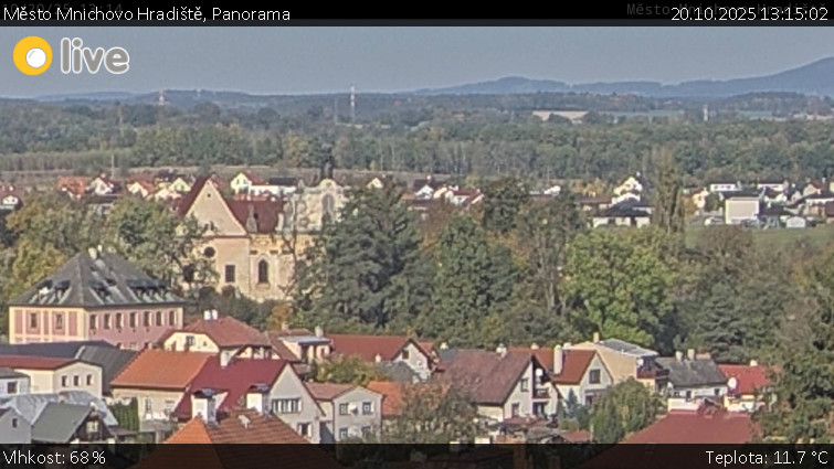 Město Mnichovo Hradiště - Panorama Mnichova Hradiště - 20.10.2025 v 13:15 Město Mnichovo Hradiště - Panorama Mnichova Hradiště - 20.10.2025 v 13:15