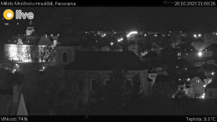 Město Mnichovo Hradiště - Panorama Mnichova Hradiště - 20.10.2025 v 21:00 Město Mnichovo Hradiště - Panorama Mnichova Hradiště - 20.10.2025 v 21:00