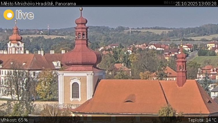 Město Mnichovo Hradiště - Panorama Mnichova Hradiště - 21.10.2025 v 13:00 Město Mnichovo Hradiště - Panorama Mnichova Hradiště - 21.10.2025 v 13:00