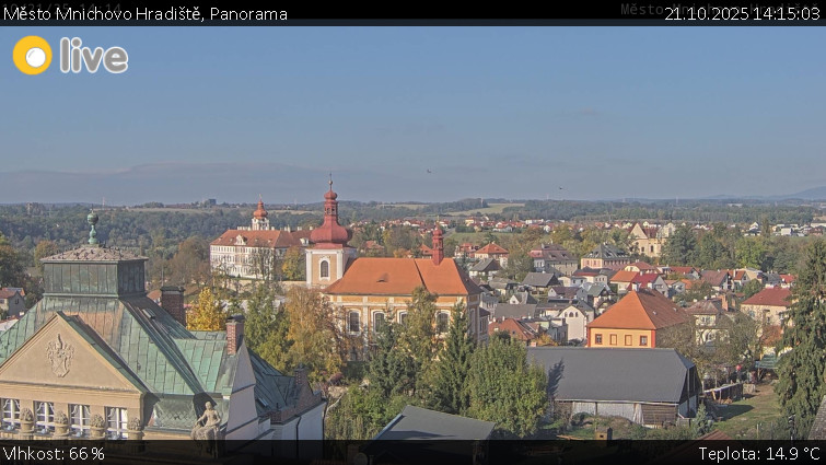 Město Mnichovo Hradiště - Panorama Mnichova Hradiště - 21.10.2025 v 14:15 Město Mnichovo Hradiště - Panorama Mnichova Hradiště - 21.10.2025 v 14:15