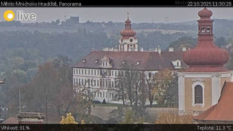 Město Mnichovo Hradiště - Panorama Mnichova Hradiště - 22.10.2025 v 11:30 Město Mnichovo Hradiště - Panorama Mnichova Hradiště - 22.10.2025 v 11:30