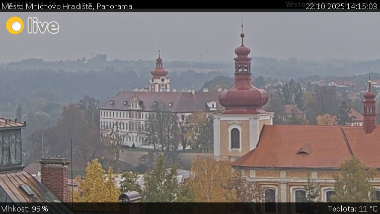 Město Mnichovo Hradiště - Panorama Mnichova Hradiště - 22.10.2025 v 14:15 Město Mnichovo Hradiště - Panorama Mnichova Hradiště - 22.10.2025 v 14:15