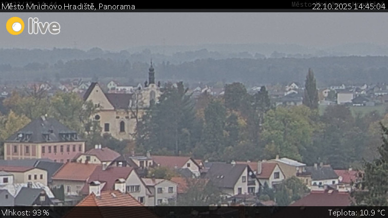 Město Mnichovo Hradiště - Panorama Mnichova Hradiště - 22.10.2025 v 14:45 Město Mnichovo Hradiště - Panorama Mnichova Hradiště - 22.10.2025 v 14:45