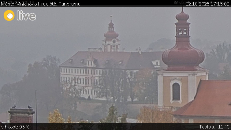 Město Mnichovo Hradiště - Panorama Mnichova Hradiště - 22.10.2025 v 17:15 Město Mnichovo Hradiště - Panorama Mnichova Hradiště - 22.10.2025 v 17:15