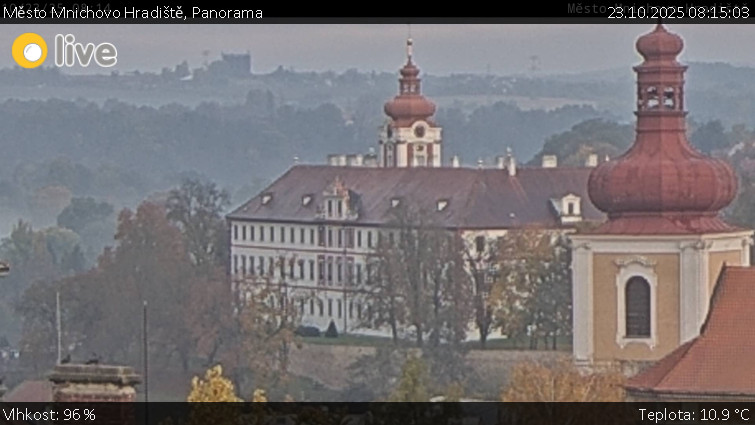 Město Mnichovo Hradiště - Panorama Mnichova Hradiště - 23.10.2025 v 08:15 Město Mnichovo Hradiště - Panorama Mnichova Hradiště - 23.10.2025 v 08:15