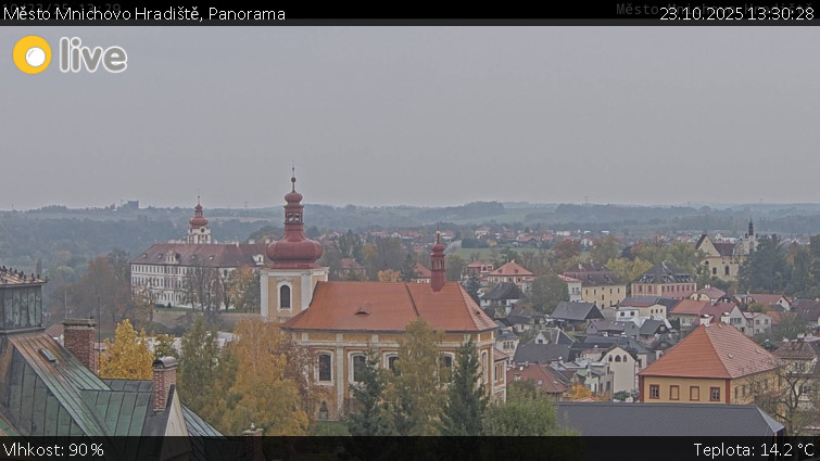 Město Mnichovo Hradiště - Panorama Mnichova Hradiště - 23.10.2025 v 13:30 Město Mnichovo Hradiště - Panorama Mnichova Hradiště - 23.10.2025 v 13:30