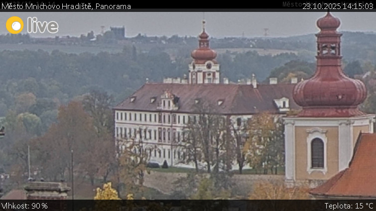 Město Mnichovo Hradiště - Panorama Mnichova Hradiště - 23.10.2025 v 14:15 Město Mnichovo Hradiště - Panorama Mnichova Hradiště - 23.10.2025 v 14:15